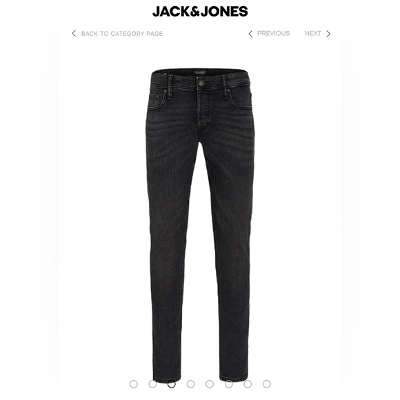 Black Stretch Jack & Jones Slim Jean 40/32 - Picture 2 of 9